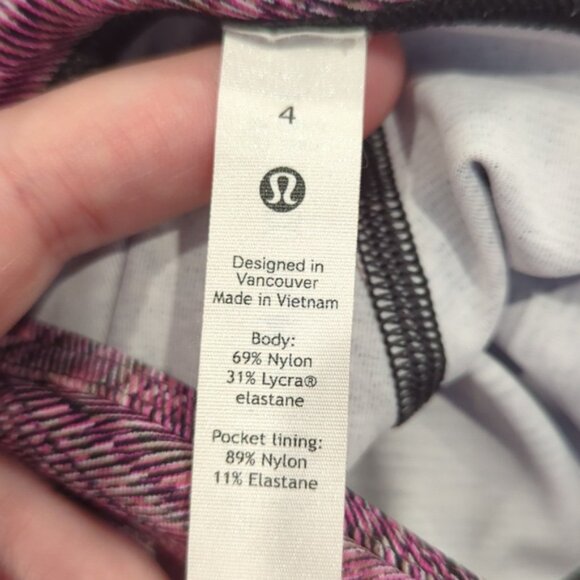 Lululemon Swift Speed High-Rise Tight 28" Dimensional Sonic Pink Multi - Picture 6 of 10